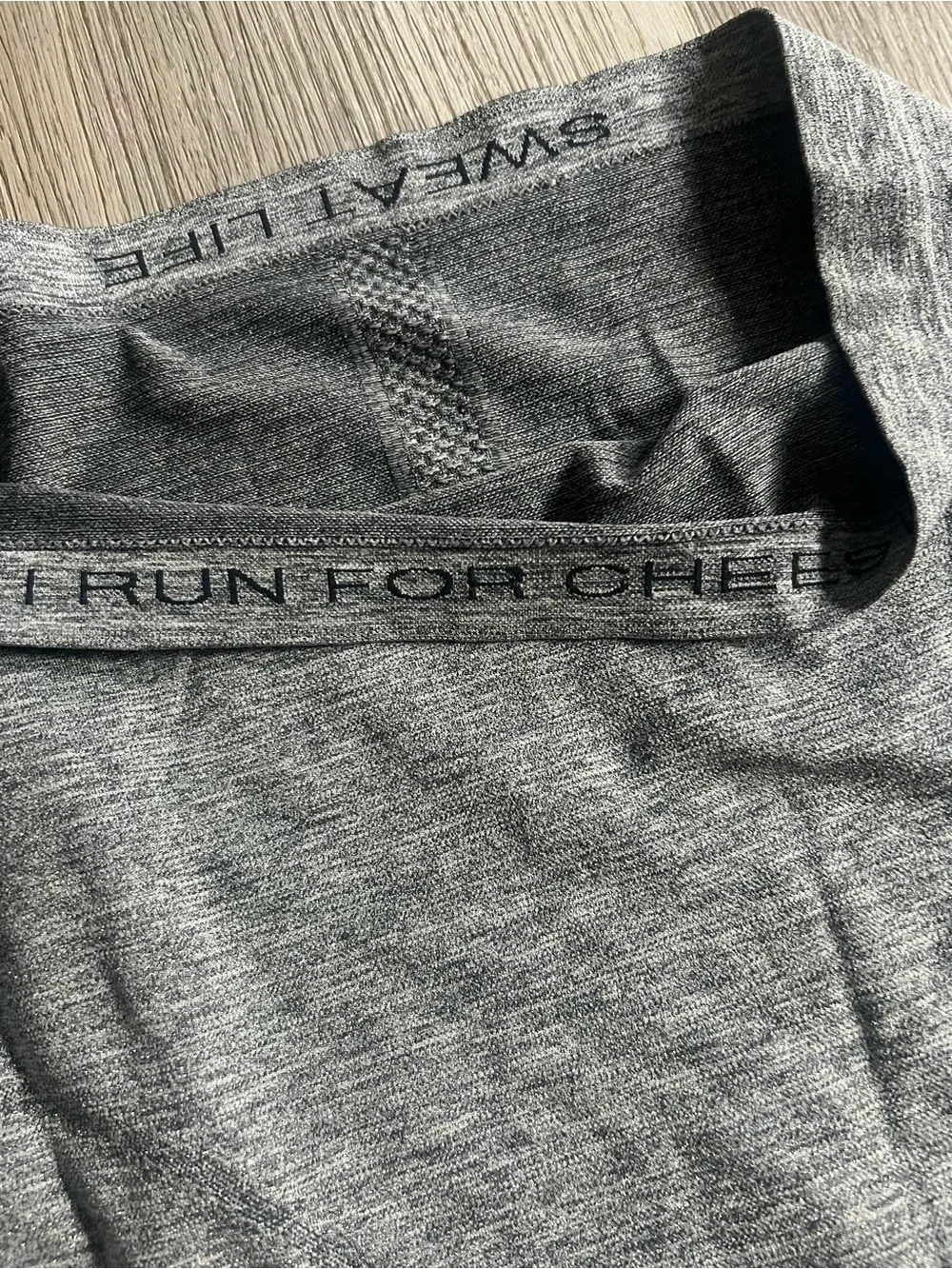 lululemon athletica Heather Grey Long-Sleeve Seamless Performance Top